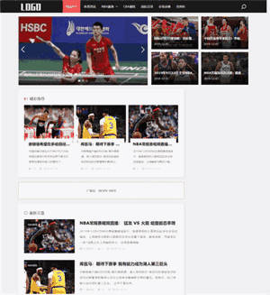 体育资讯自媒体网站WordPress模板带手机端