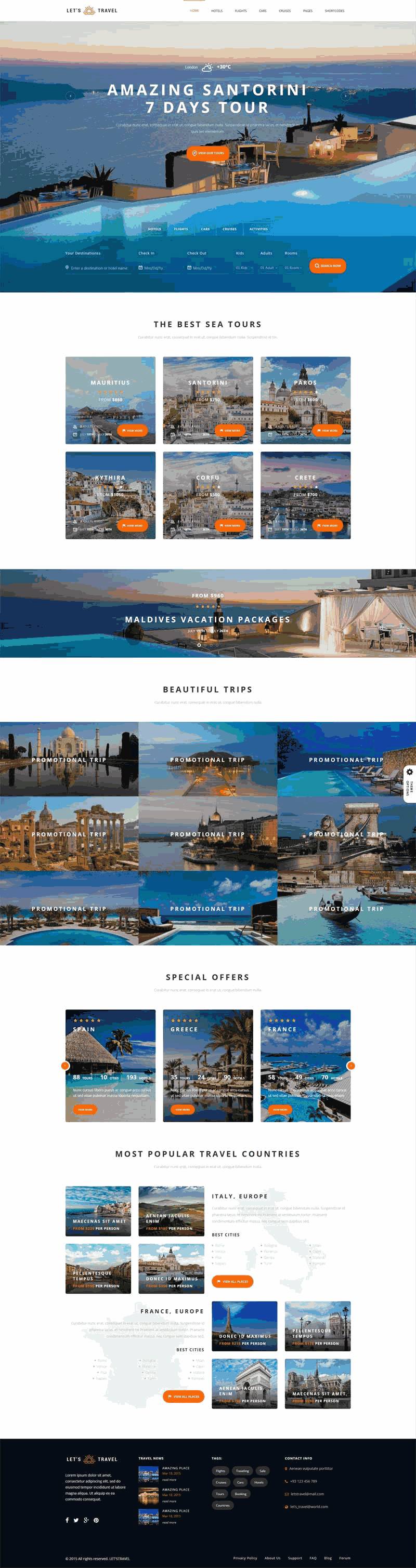 大气的旅游酒店在线预订网站制作_网站建设模板演示图