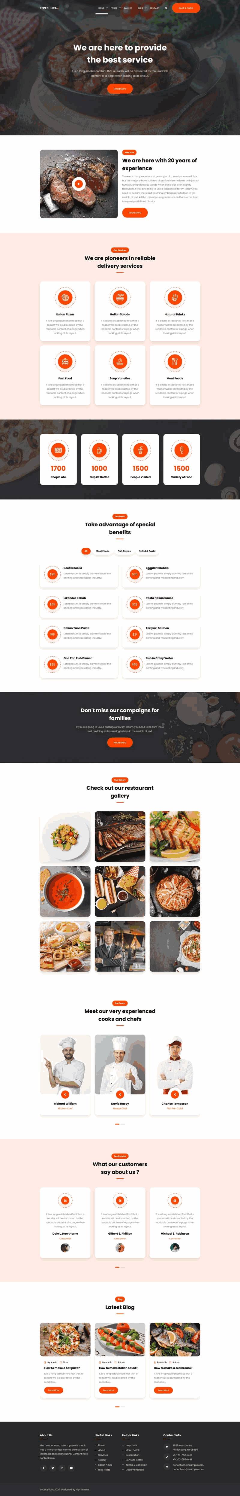 西式餐厅美食图片展示网站制作_网站建设模板演示图