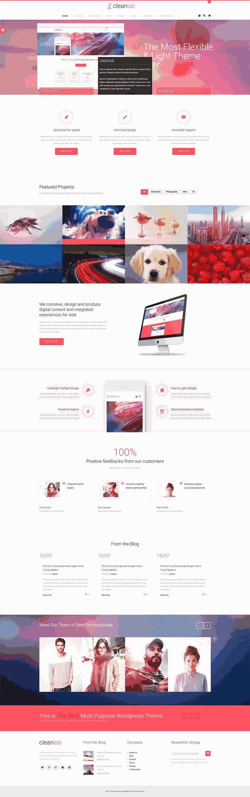 红色的广告设计公司展示html5网站制作_网站建设模板演示图