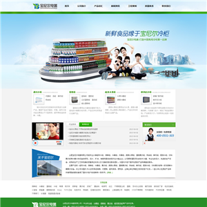 绿色电器公司网站带手机端WordPress模板