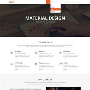 橙色简洁设计公司通用网站WordPress模板下载