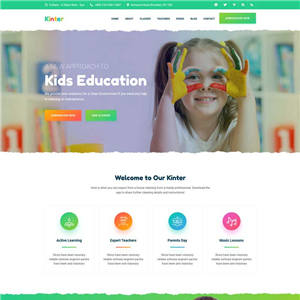儿童幼儿园学校官网WordPress网站主题模板