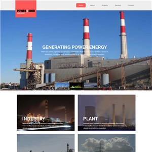 大气化工行业手机网站WP模板（PC+手机站）