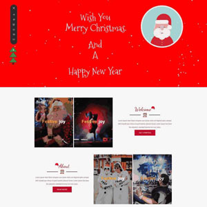 2017圣诞节狂欢夜专题页类网站WordPress主题模板