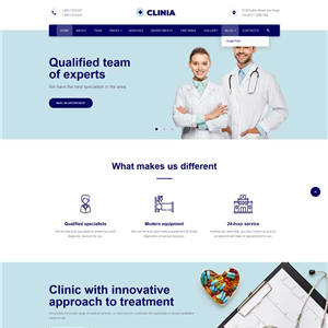 医疗诊所服务WordPress网站主题模板