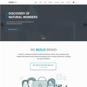 白色简洁平面广告设计公司WordPress网站主题模板