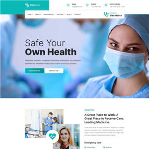 医疗健康服务网站WordPress模板主题