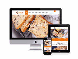蛋糕面包食品类网站WordPress主题模板