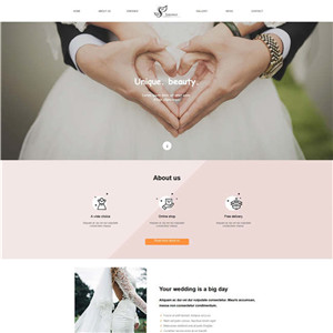 婚纱摄影演出婚庆WordPress网站主题模板