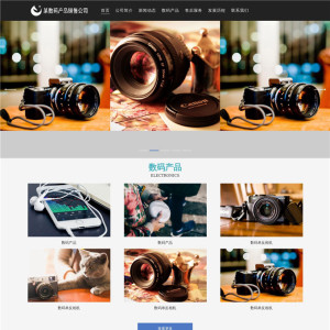 数码产品相机直营公司WordPress模板